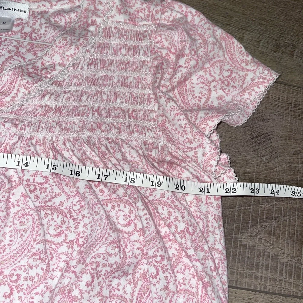 Miss Elaine Pink Paisley Top - Picture 8 of 9